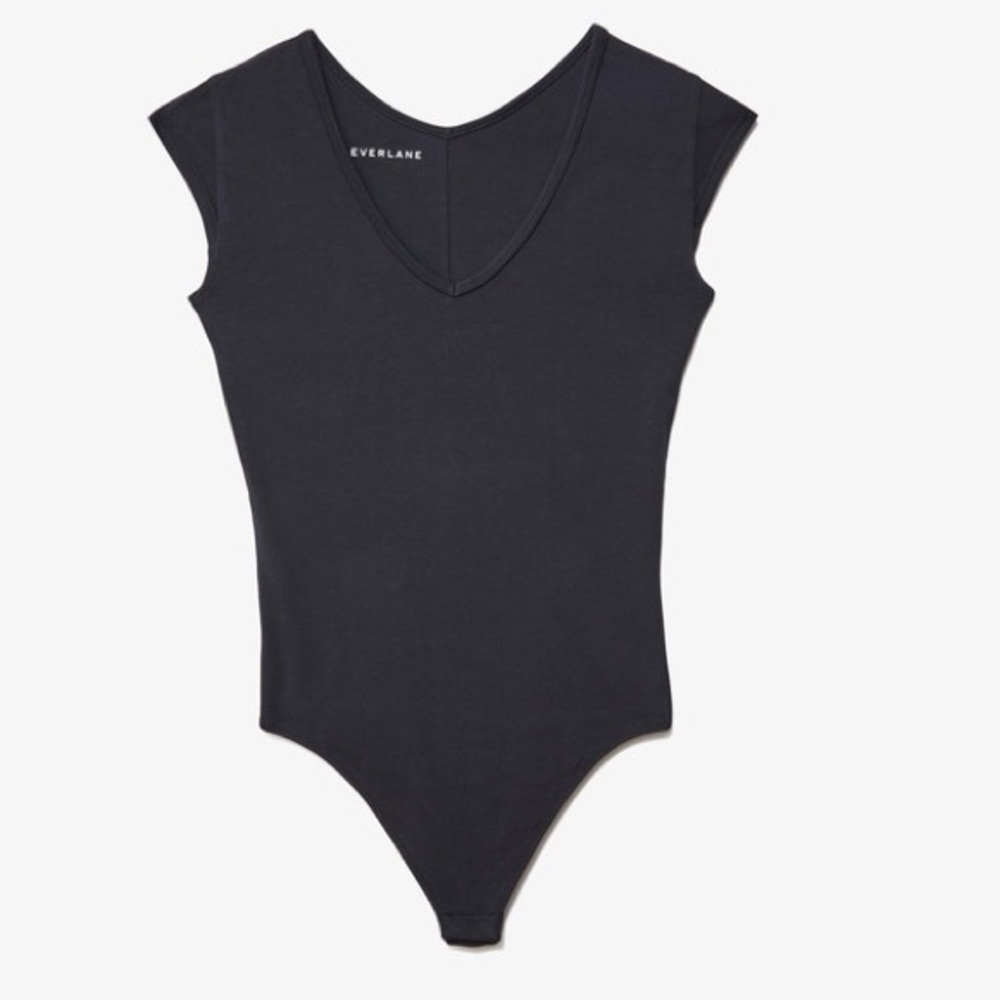 EVERLANE THE V-NECK BALLET BODYSUIT - Picture 6 of 13
